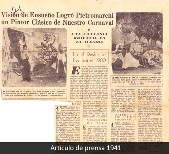 Artículo de prensa del año 1941